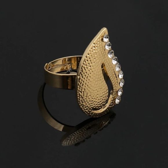 24K Gold Plated Jewelry Set White Stone Jewelry Set​​​ - Picture 4 of 5